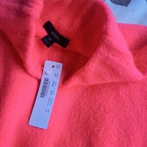 NWT J.Crew Mockneck shift sweater-dress in supersoft yarn-AR686-Neon Primrose